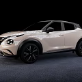Nissan Compact SUV With Modern Design Beige Exterior LED Headlights And Black Alloy Wheels