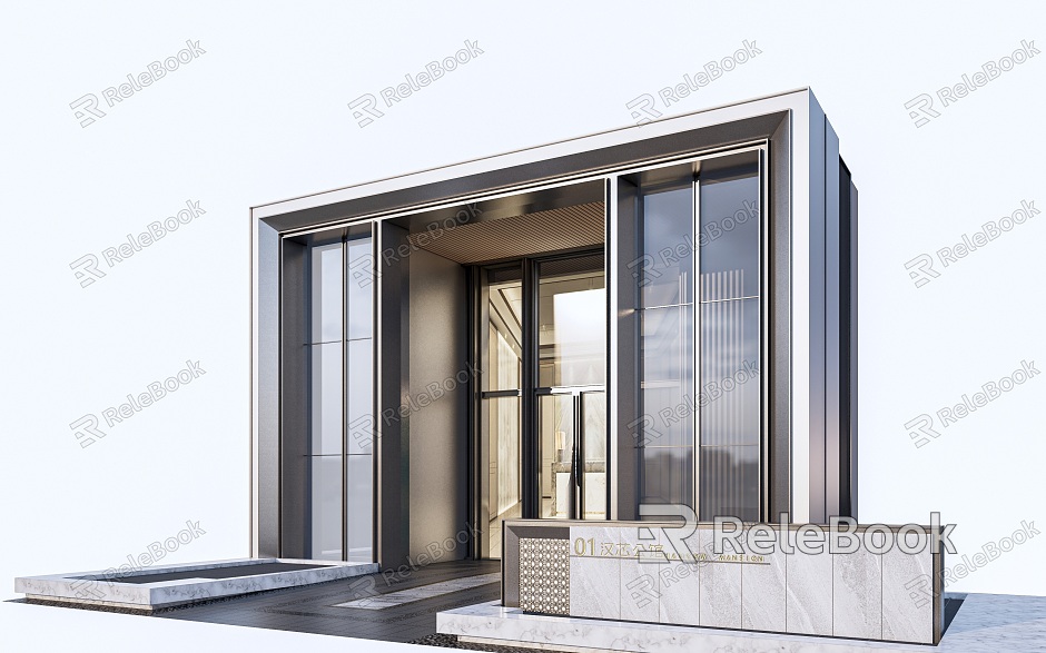 Residential Unit Door Residential Door Head Unit Entrance Door Residential Building Entrance Door model