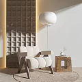 Modern single sofa 3d model