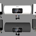 Modern Kitchen Water Heaters With Digital Display White Silver Designs And Various Models 3d model
