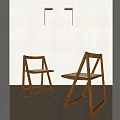 Modern Wooden Dining Chairs With Woven Seats In Light Interior Space With Wall Lighting