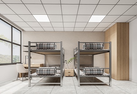 Student Dormitory Staff Dormitory 3d model