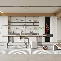Modern study 3d model