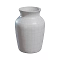 Simple White Ceramic Vase with Smooth Surface for Modern Home Decor 3d model