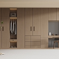 Modern Wardrobe Modern Light Luxury Wardrobe Modern Bedroom Wardrobe Cloakroom Wardrobe Finished Wardrobe 3d model