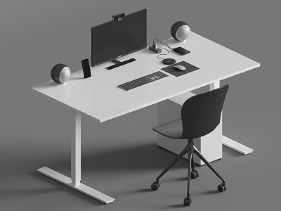 Idea Modern Office Desk and Chair Staff Desk and Chair Computer Desk and Chair model