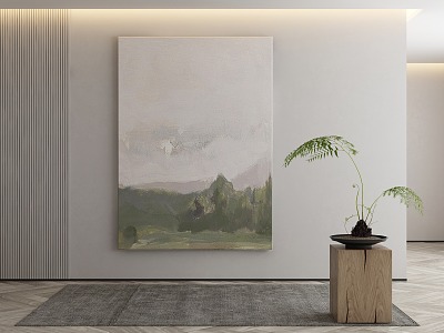 Quiet decorative painting 3d model