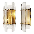 Modern Wall Sconces With Frosted Glass Shade And Metal Frame Emit Warm Glowing Light