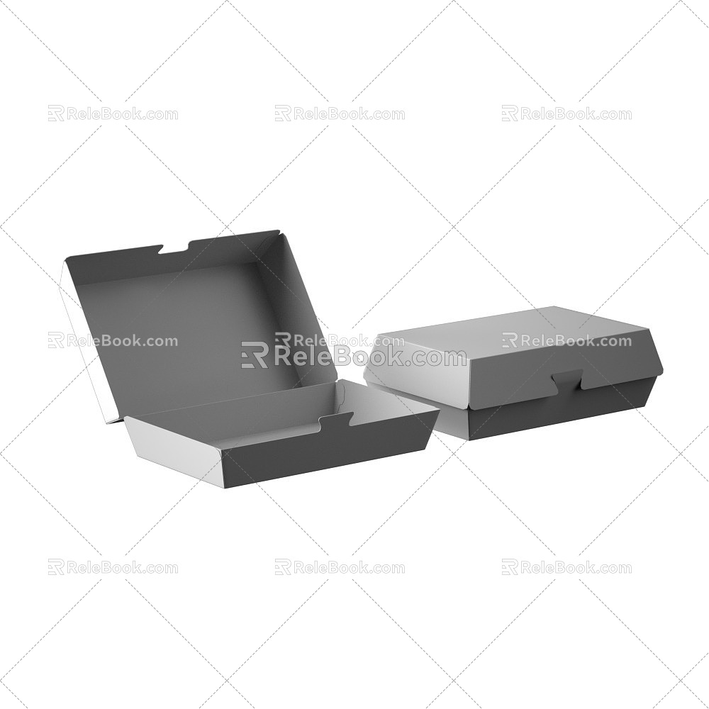 Packing box snack box packaging box 3d model