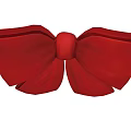 Red Butterfly Shaped Bow Decoration With Vibrant Color And Smooth Texture
