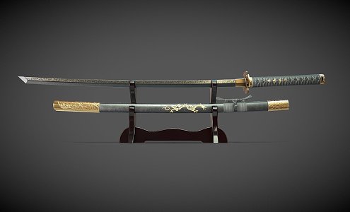 Weapon Samurai Swords 3d model