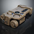 Khaki Colored Commercial Device With Sturdy Design Control Panel Buttons Knobs And SAID X Branding