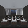 Elegant SPA Sauna Interior Design With Comfortable Seats Wooden Walls And Scenic Window View