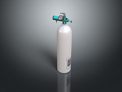 Pressure Tank Science Fiction Tank Gas Tank Gas Tank Hydrogen Cylinder Helium Cylinder Small Bottle Lifestyle Supplies 3d model