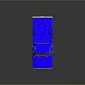 Vibrant Blue Classic Pickup Truck with Shiny Exterior and Reflective Surface