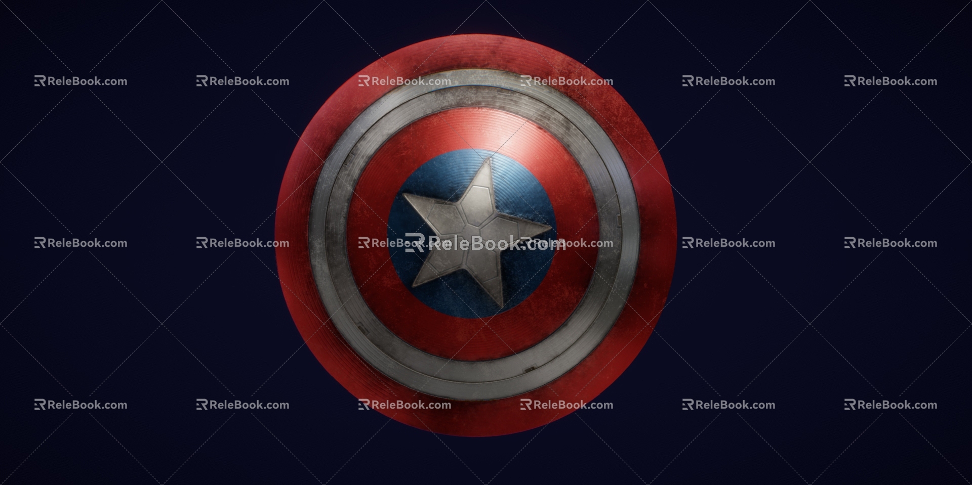 Shield America Shield Medieval Shield Low Face Number Low Model Simple Model Game Sub-era Film and Television Super Realistic High Precision 3d model