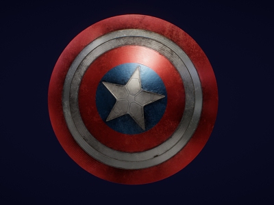 Shield America Shield Medieval Shield Low Face Number Low Model Simple Model Game Sub-era Film and Television Super Realistic High Precision 3d model