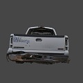 Destroyed work truck 3d model