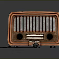 Classic Vintage Emerson Radio With Wooden Cabinet Dial And Control Knobs