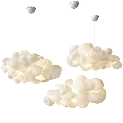 Modern Cloud Chandelier 3d model