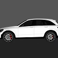 White Mercedes SUV Showcasing Sleek Exterior Design Sporty Wheels And Modern Styling