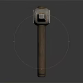 Essential Hardware Tools Three Different Hammers with Metal Heads and Wooden Handles