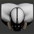 Modern gas mask sci-fi gas mask gas mask respirator 3d model