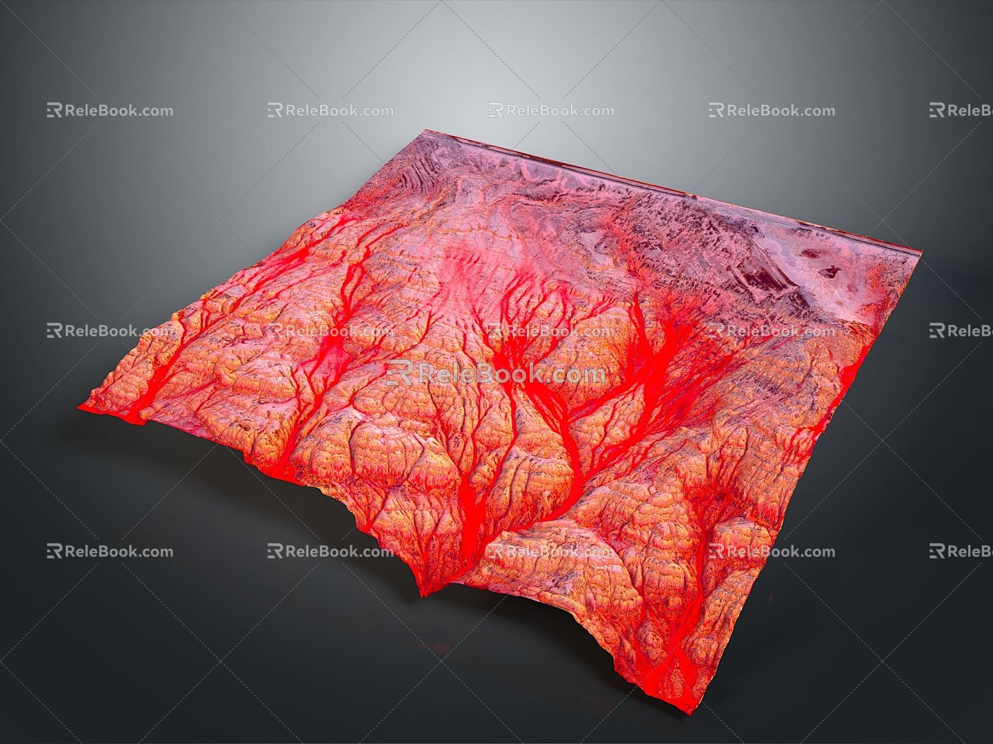 Geography, topography, mountain shape, ridge, ridge, valley, mountain range, canyon, geomorphology, mountain peak, mountain body 3d model