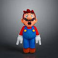 Mario Plush Toy With Red Hat Mustache Red Shirt Blue Overalls White Gloves Brown Shoes