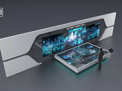 Interactive Digital Sand Table With Smart Display And Operator Monitoring Data 3d model