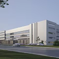 Modern Factory Warehouse Standard Factory Building 3d model