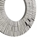 Circular Modern Wall Decor with Radiating Slatted Strips Design for Contemporary Interior Spaces 3d model