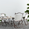 Modern Outdoor Table and Chair Outdoor Camping Dining Table and Chair 3d model