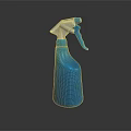 Blue Plastic Trigger Spray Bottle For Daily Household Cleaning Use