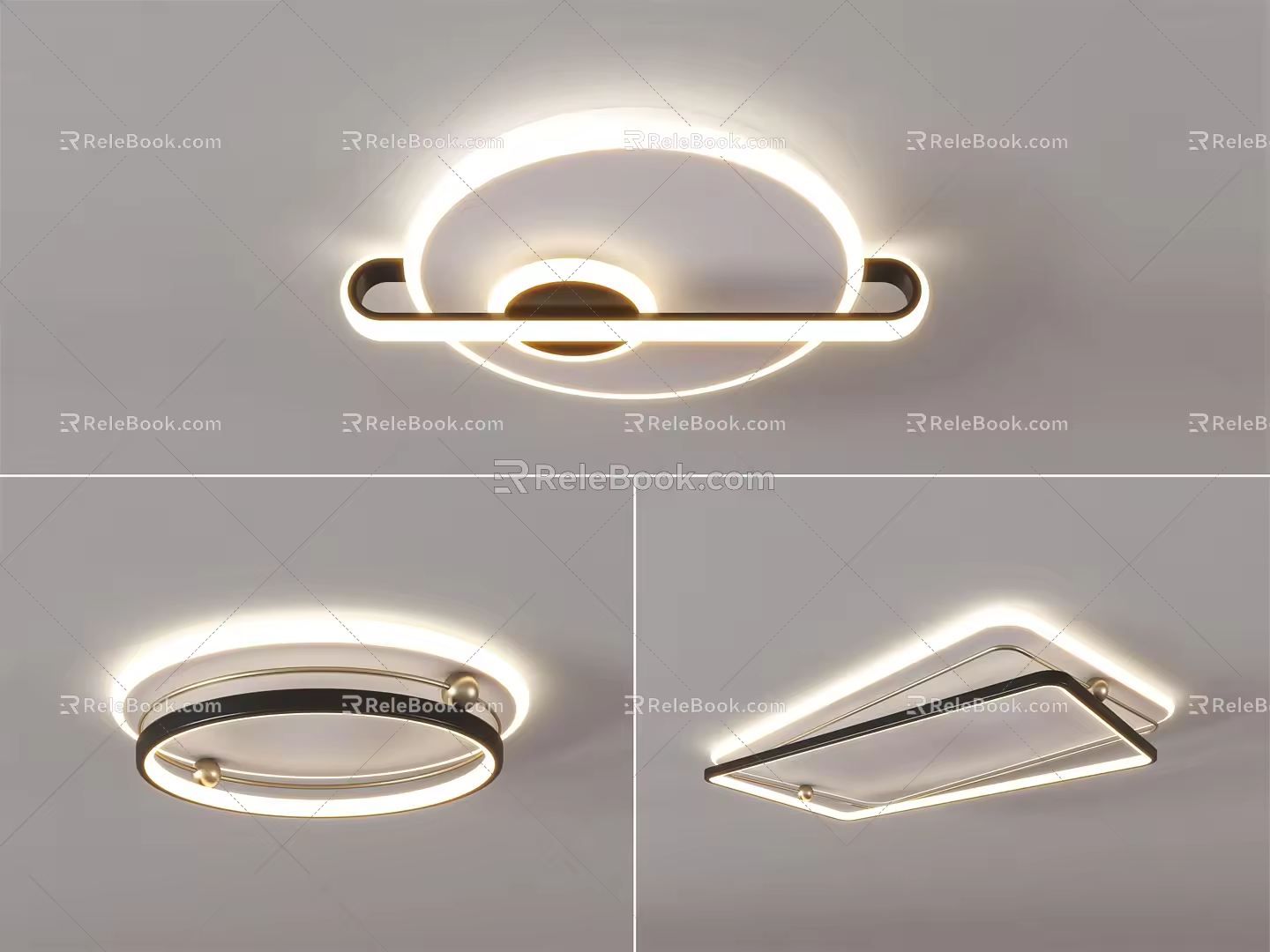 modern ceiling lamp 3d model