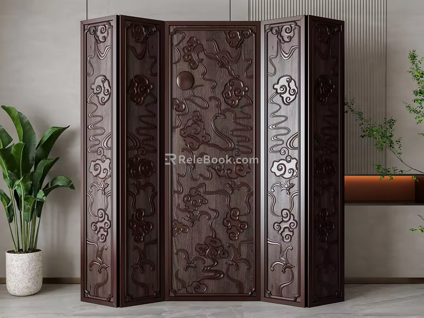 Screen partition 3d model