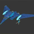Modern Spaceship Spacecraft 3d model