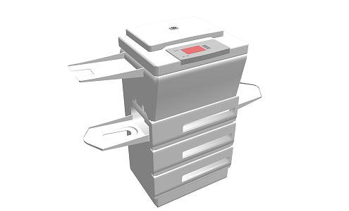 Modern Printer Equipment 3d model