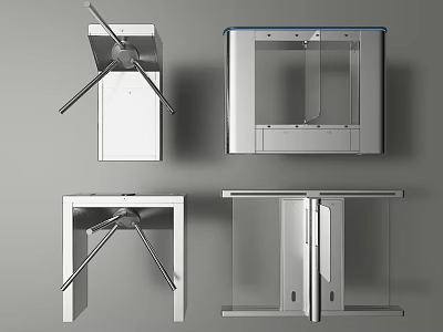 Modern Shower Sauna Equipment With Glass Enclosures And Stainless Steel Frames 3d model