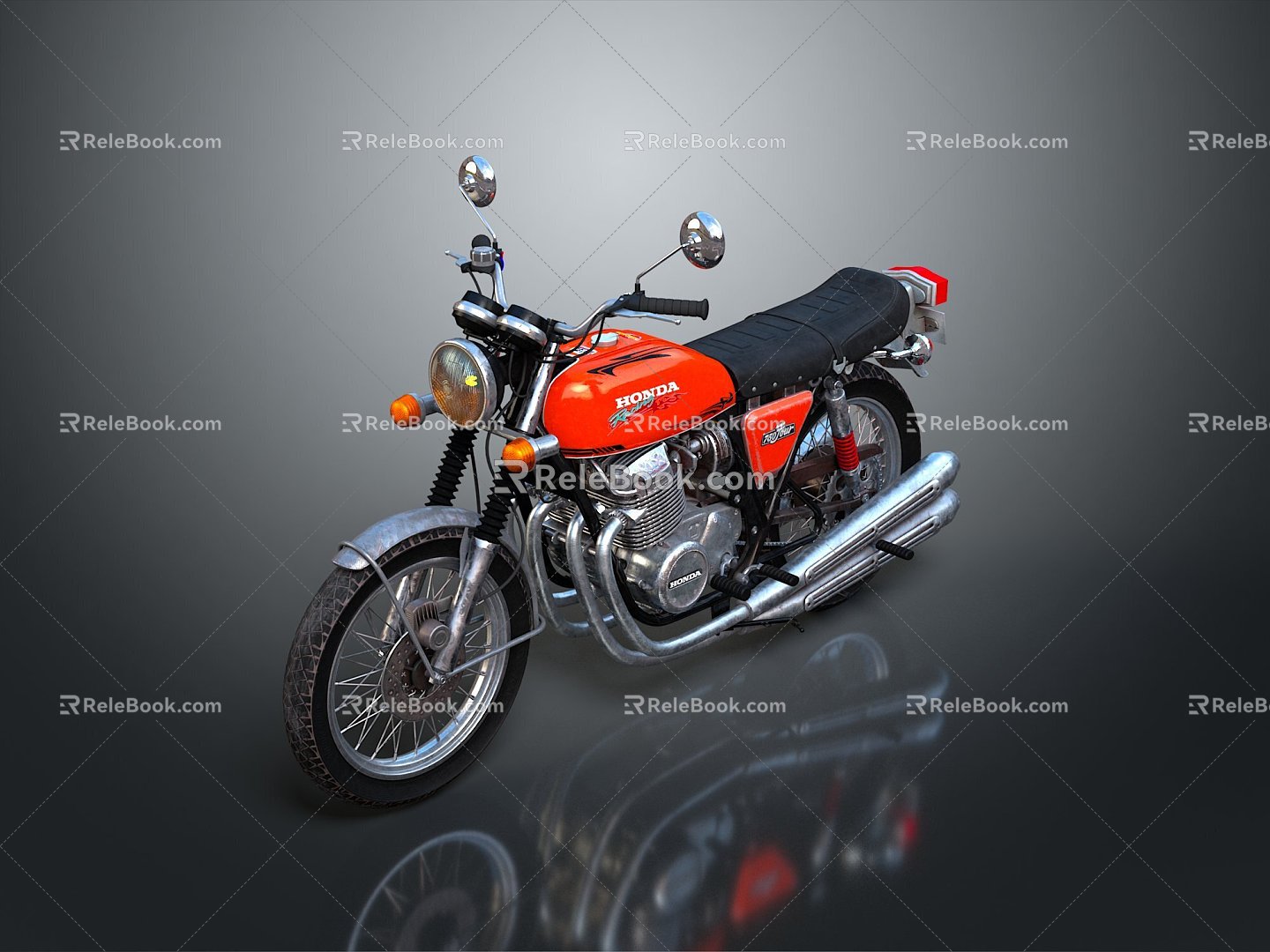 Motorcycle Two-wheeled Motorcycle Cross-country Motorcycle Road Race Motorcycle Motor Vehicle Transport 3d model