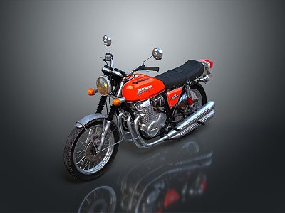 Motorcycle Two-wheeled Motorcycle Cross-country Motorcycle Road Race Motorcycle Motor Vehicle Transport 3d model