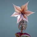 Game Movie Fantasy Character With Lily Flower Skeleton And Pale Female Legs