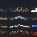 Various Creative Decorative Lights With Different Shapes And Colorful Lighting Effects