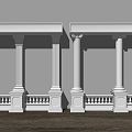 European Roman Column 3d model