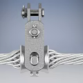 Industrial Equipment Durable Steel Cable With Secure Metal Clamp Fitting