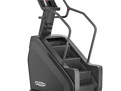 Peloton Black Stair Climber With Handrails And Display Screen For Home Gym Workout Equipment 3d model