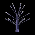 Modern Artistic Branch Shaped Chandelier With Multiple Bulbs And Sleek Design