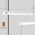 Elegant Modern Textured Glass Long Pendant Light Pair Interior With Hanging Design And Warm Glow