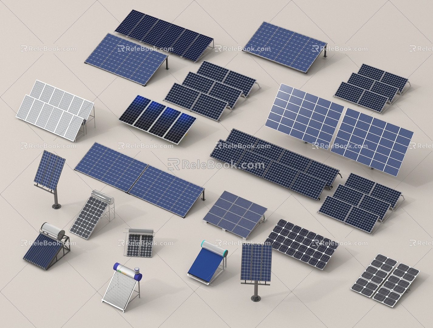 Other industrial equipment Solar panels Photovoltaic panels Solar equipment 3d model