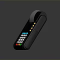 Black POS Terminal With Receipt Printer Colorful Buttons And Display Screen For Business Use